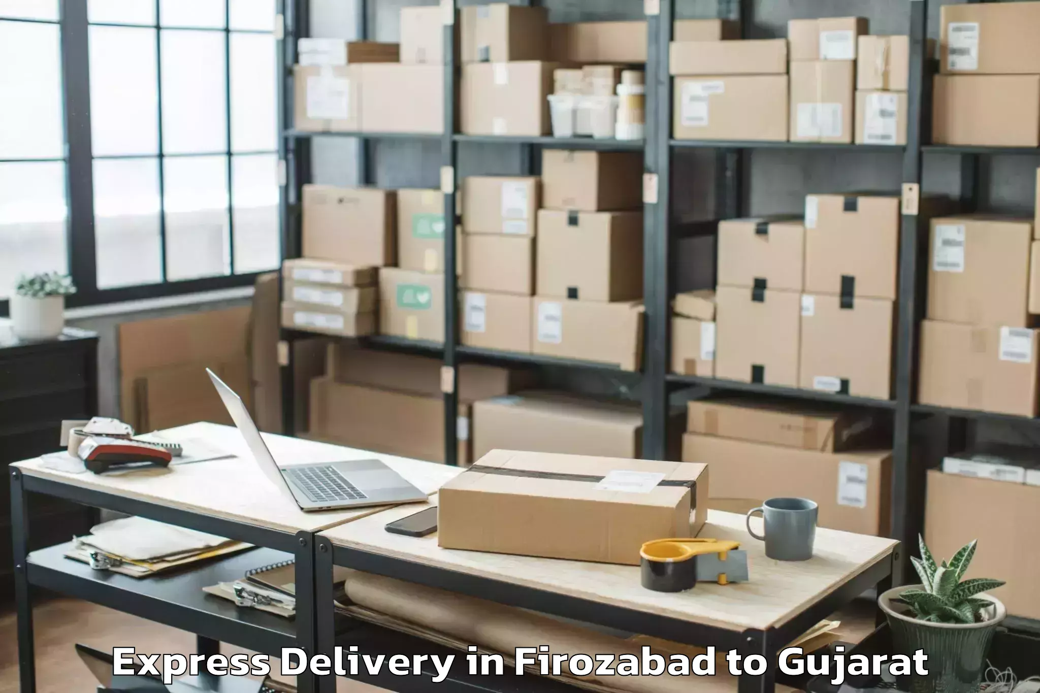 Efficient Firozabad to Dediapada Express Delivery